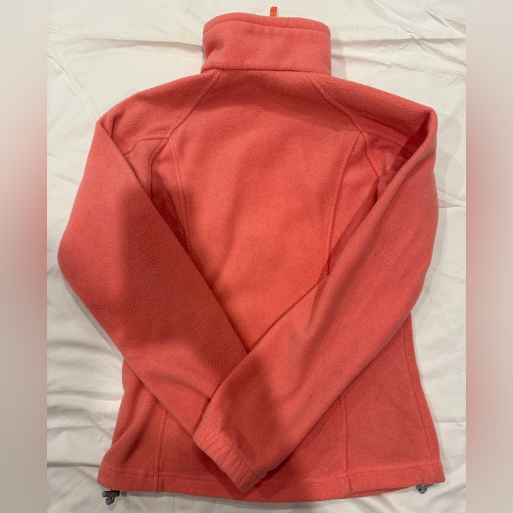Women’s Columbia Zip Front Fleece Jacket Small Coral - Picture 8 of 8